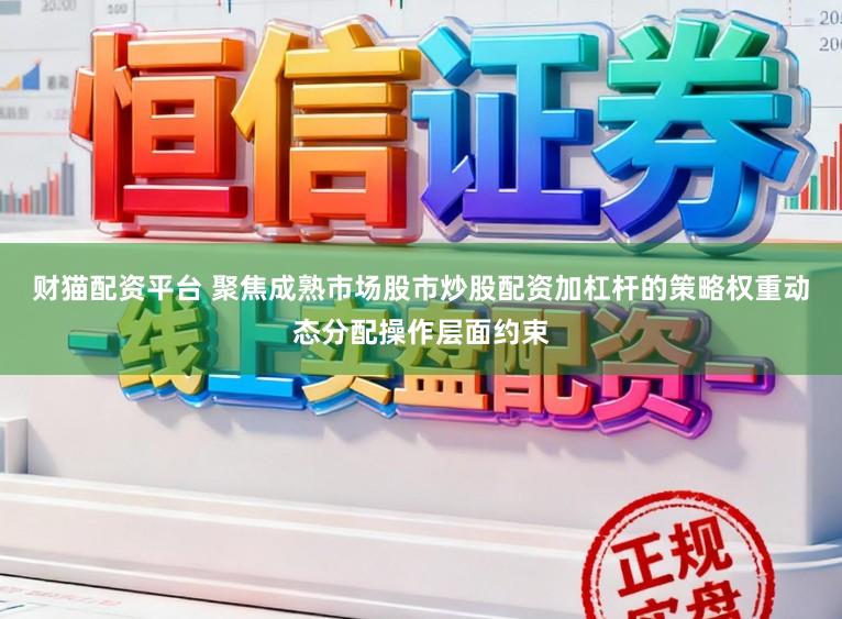 财猫配资平台 聚焦成熟市场股市炒股配资加杠杆的策略权重动态分配操作层面约束